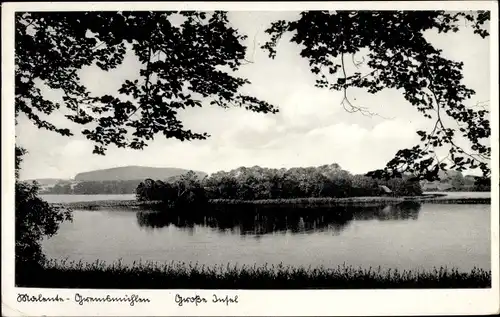 Ak Gremsmühlen Malente in Ostholstein, Dieksee, Große Insel