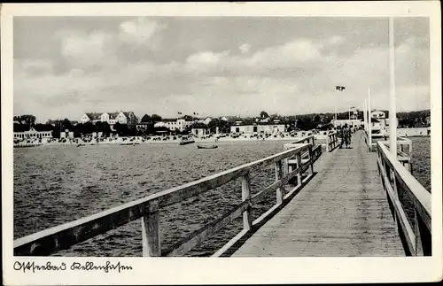 Ak Ostseebad Kellenhusen in Holstein, Seebrücke, Strand