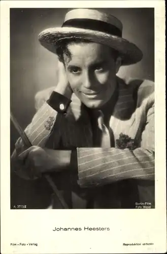 Ak Schauspieler Johannes Heesters, Portrait mit Hut