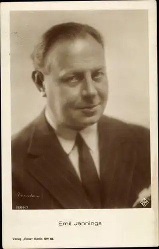 Ak Schauspieler Emil Jannings, Portrait