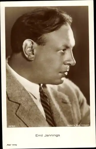 Ak Schauspieler Emil Jannings, Portrait, Profilansicht