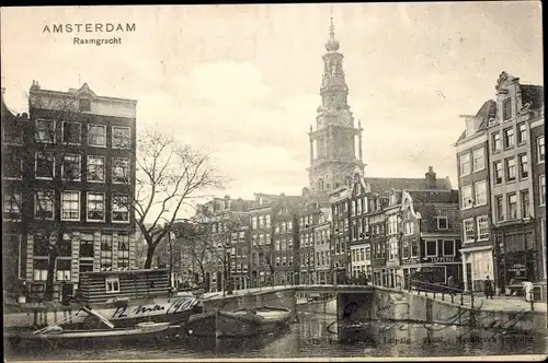 Ak Amsterdam Nordholland Niederlande, Raamgracht