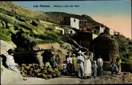 Ak Las Palmas de Gran Canaria Kanarische Inseln, Wachturm, Loza del Paiz