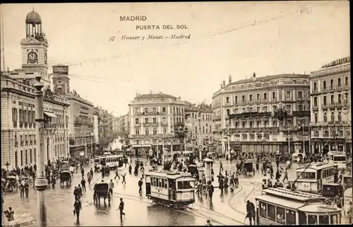 AK Madrid, Spanien, Puerta del Sol