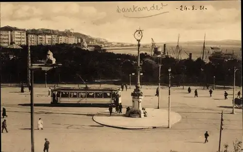 Ak Santander Kantabrien Spanien, Avenida de Alfonso XIII