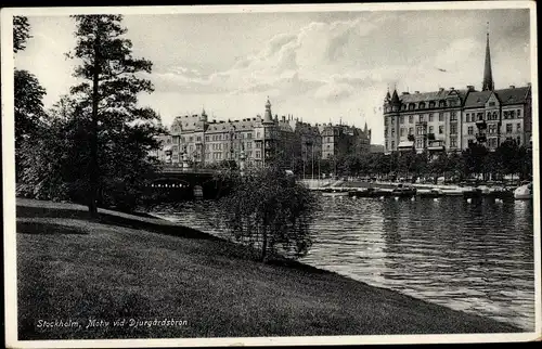 Ak Stockholm Schweden, Djurgårdsbron