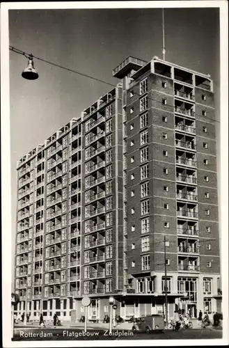 Ak Rotterdam Südholland Niederlande, Flatgebouw Zuidplein