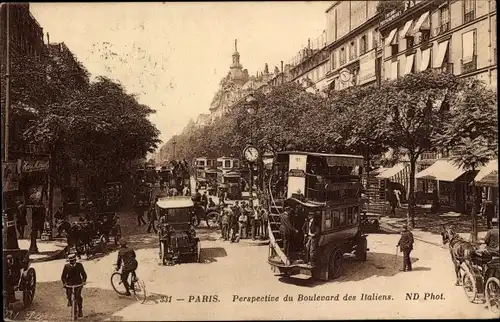 Pariser Börse Ak II, Boulevard des Italiens