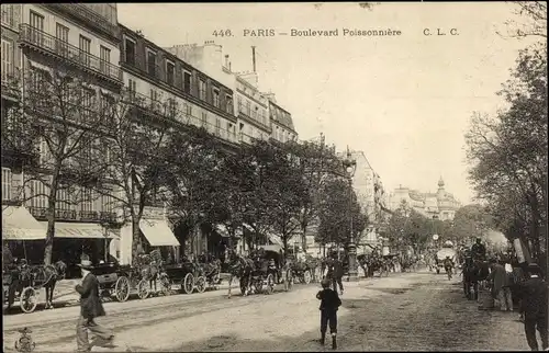Ak Bourse de Paris II, Boulevard Poissonnière