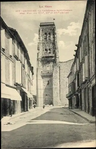 Ak Lectoure Gers, Kathedrale Saint-Gervais