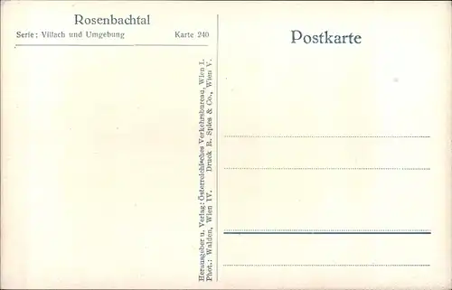 Ak Kärnten, Rosenbachtal