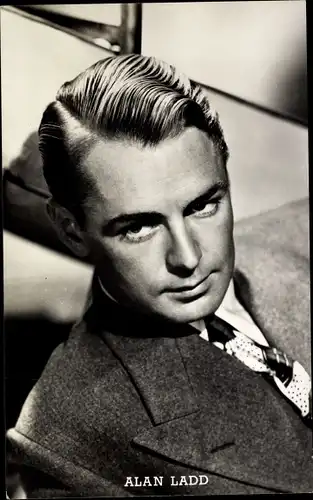 Ak Schauspieler Alan Ladd, Portrait