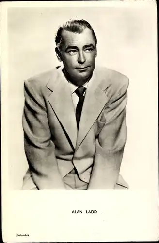 Ak Schauspieler Alan Ladd, Portrait