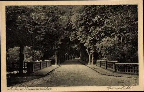 Ak Malente Gremsmühlen, Bei der Mühle