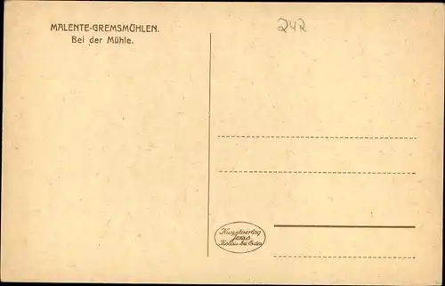 Ak Malente Gremsmühlen, Bei der Mühle