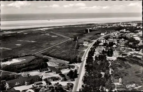 Ak Nordseebad Sankt Peter Ording, Luftbild