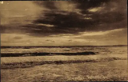 Ak Ostseebad Scharbeutz in Holstein, Blick aufs Meer