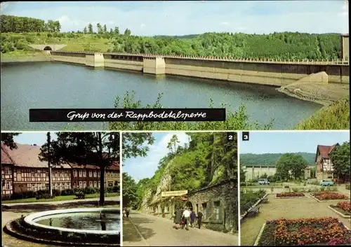 Ak Hasselfelde Oberharz am Brocken, Rappbodetalsperre, Rübeland Hermannshöhle, Wendefurth