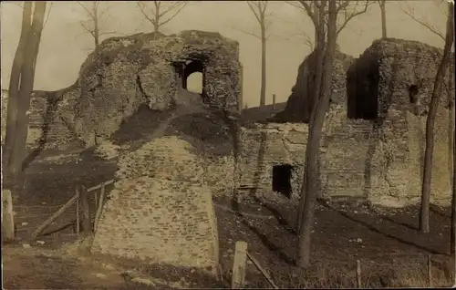 Foto Ak Sluis Zeeland Niederlande, Westpoort, Ruine