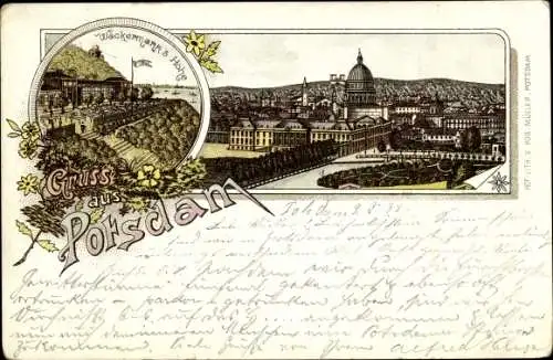 Litho Potsdam in Brandenburg, Wackermann's Höhe, Panorama