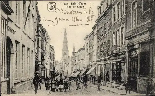 Ak Saint Trond Sint Truiden Flandern Limburg, Rue de Liège