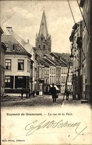 Ak Geraardsbergen Grammont Ostflandern, La rue de la Paix