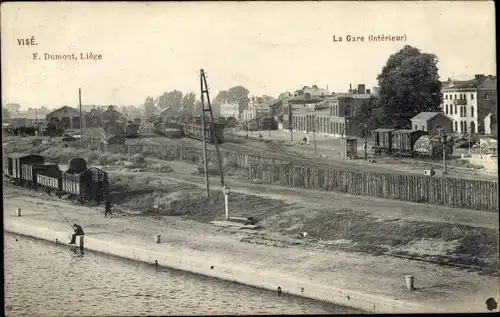 Ak Visé Wallonien Lüttich, La Gare