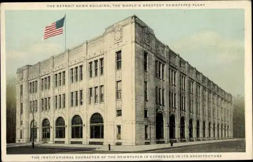 Ak Detroit Michigan USA, Detroit News Building
