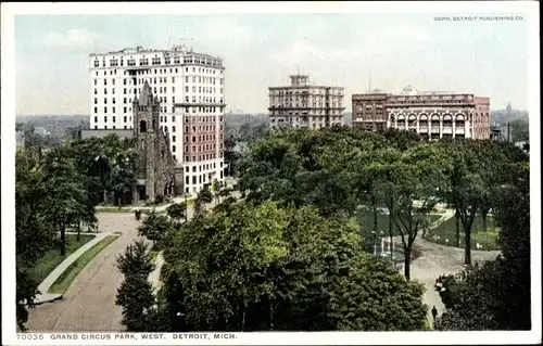 Ak Detroit Michigan USA, Grand Circus Park