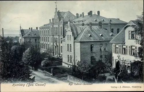 Ak Homberg an der Efze in Hessen, Blick auf das Königliche Lehrer Seminar