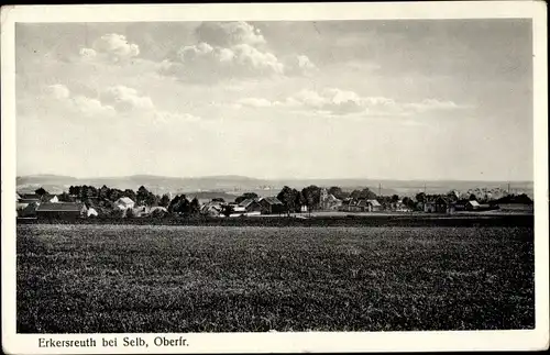 Ak Erkersreuth Selb im Fichtelgebirge Oberfranken, Gesamtansicht