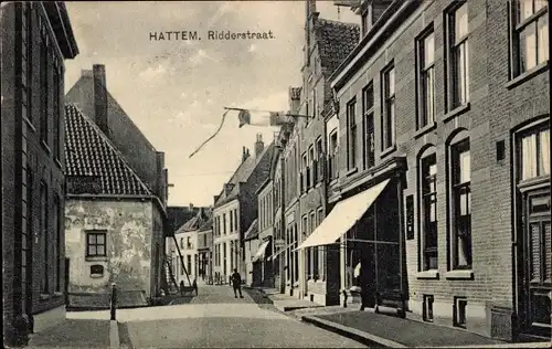 Ak Hattem Gelderland Niederlande, Ridderstraat