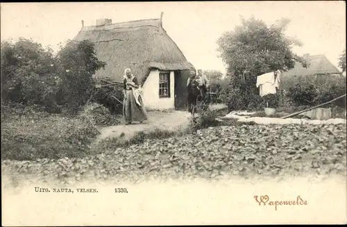 Ak Wapenveld Gelderland, Wohnhäuser, Ortsanwohner