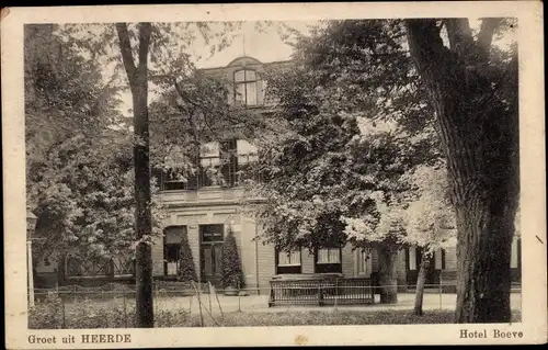 Ak Heerde Gelderland Niederlande, Hotel Boeve