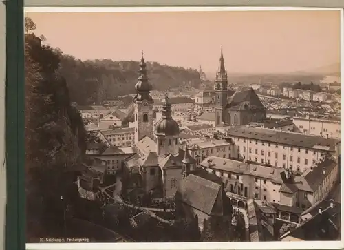 Foto Salzburg in Österreich, Totalansicht vom Festungsweg