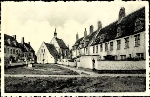 Ak Diksmuide Dixmude Westflandern, Beguinage du XIVme siecle, Begijnhof