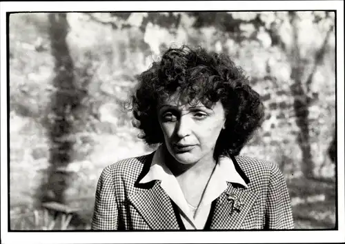Ak Sängerin Edith Piaf, Portrait