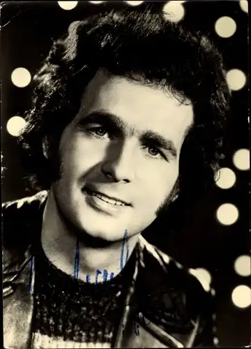 Ak Sänger Michael Hansen, Portrait, Autogramm