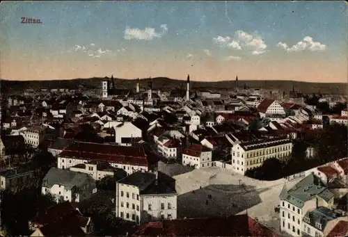 Ak Zittau in der Oberlausitz, Panorama