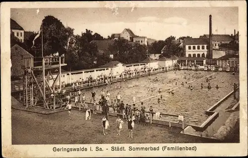 Ak Geringswalde Sachsen, Städtisches Sommerbad, Familienbad
