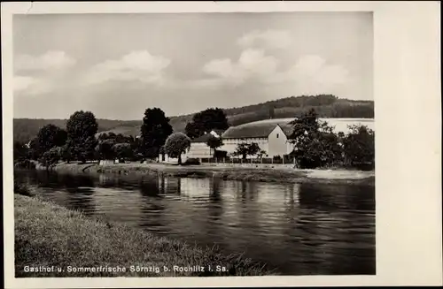 Ak Sörnzig Seelitz in Sachsen, Mulde, Gasthof Sörnzig