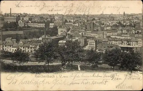 Ak Reichenbach im Vogtland, Gesamtansicht