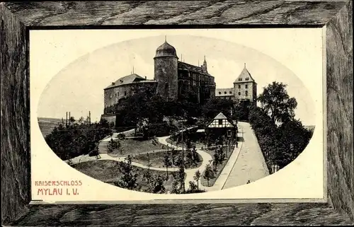 Passepartout Ak Mylau Reichenbach im Vogtland, Kaiserschloss