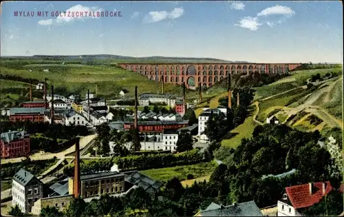 Ak Mylau Reichenbach im Vogtland, Göltzschtalbrücke