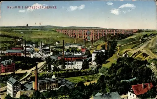 Ak Mylau Reichenbach im Vogtland, Göltzschtalbrücke