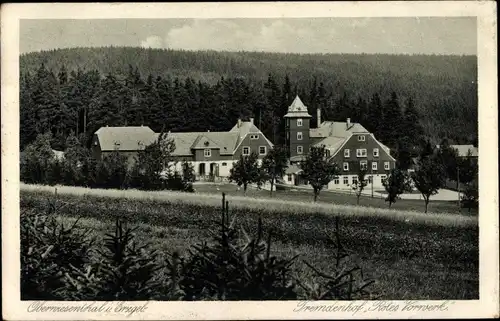 Ak Oberwiesenthal im Erzgebirge, Fremdenhof Rotes Vorwerk