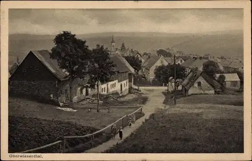 Ak Oberwiesenthal im Erzgebirge Sachsen, Panorama