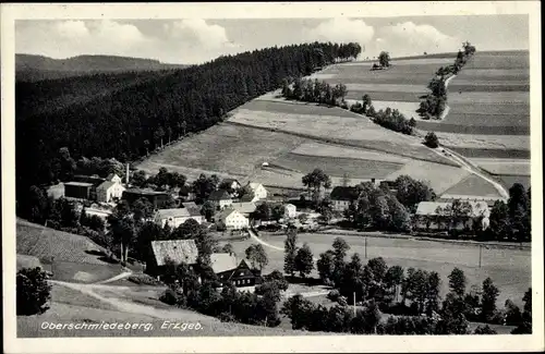 Ak Oberschmiedeberg Jöhstadt im Erzgebirge Sachsen, Gesamtansicht
