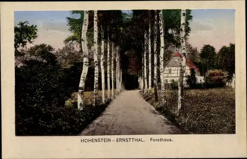 Ak Hohenstein Ernstthal in Sachsen, Forsthaus