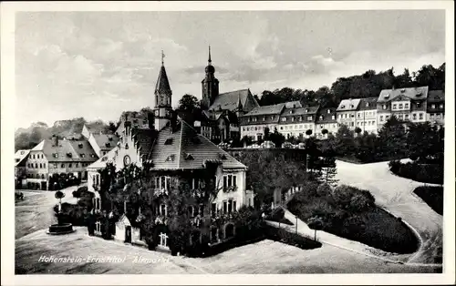 Ak Hohenstein Ernstthal in Sachsen, Altmarkt